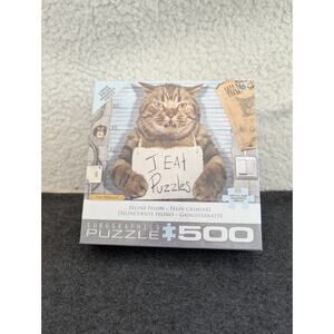 EuroGraphics - Feline Felon - Paul Normand - Large Piece 500 Piece Jigsaw Puzzle